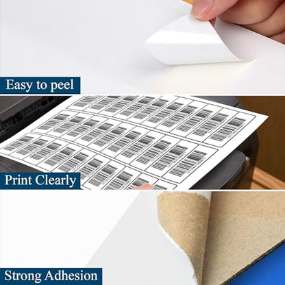 (1000 Sheets, 30000 Labels) Sticker Paper, 1" x 2 5/8" Shipping Address Labels, 30 Per Page Self Adhesive Mailing Label for Laser and Inkjet Printers - size: 1"X 2-5/8"(30UP), style: 1000 Sheets