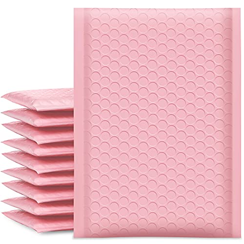 UCGOU Bubble Mailers Padded 5x8.6" Usable Size 5x7" Light Pink 50 Pack - color: Light Pink, size: 5x8.6" 50PC