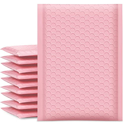 UCGOU Bubble Mailers Padded 5x8.6" Usable Size 5x7" Light Pink 100 Pack - color: Light Pink, size: 5x8.6" 100PC
