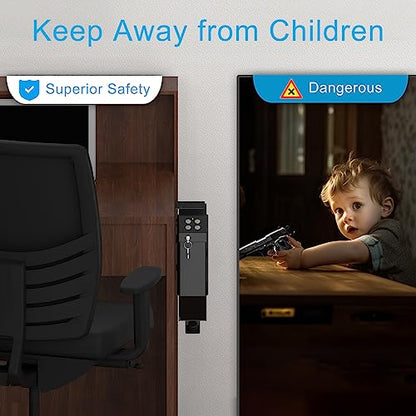 VERPROOF Keypad Gun Safe for Handgun, Pistol Safes, Small Gun Safe