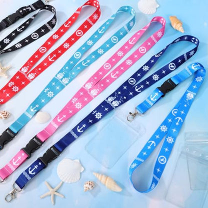 HONSIO 6 Pack Cruise Lanyard for Ship Cards, Cruise Essentials 2026 - color: Multicolor