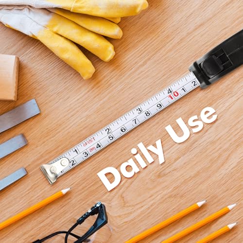 Copkim 50 Pcs 6 ft Mini Tape Measure Retractable Bulk,Black - color: Black