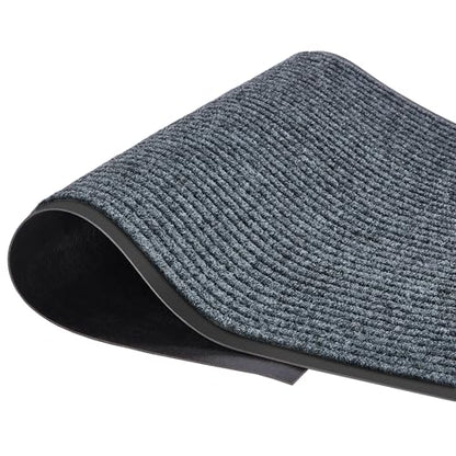 Front Door Mat, 4 x 2 Feet Indoor Outdoor Entrance Mat, Heavy Duty Commercial Floor Mats, Non-Slip Rubber Backing Doormat for Entryway, Waterproof, Low-Profile, Easy to Clean - size: 4' Length x 2' Width