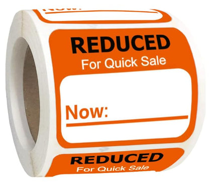 Remarkable Reduced for Quick Sale Stickers , Price Reduced Retail Labels Stickers for Retail Clearance - 1.8 X 2 inch 500 Pcs/Roll