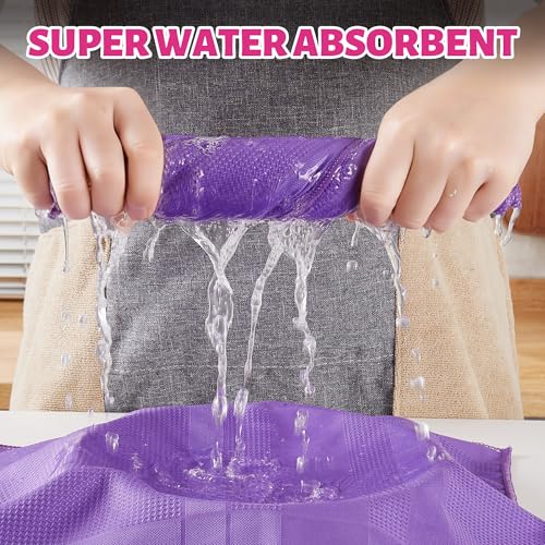 JOYMOOP Microfiber Cleaning Cloth, 5 Piece Set, Extra Large, Multi Color - color: T