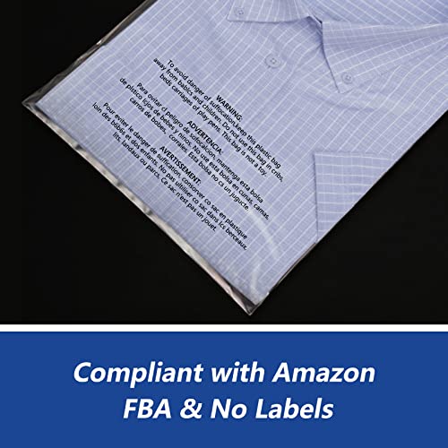 iMailer - 200 Count - 6" x 9" Small Clear Poly Bags with Suffocation Warning Self Seal 1.6 Mil for Clothing, Bakery, Gifts - Resealable Adhesive, Not Strong - size: 6" x 9", style: Resealable Glue