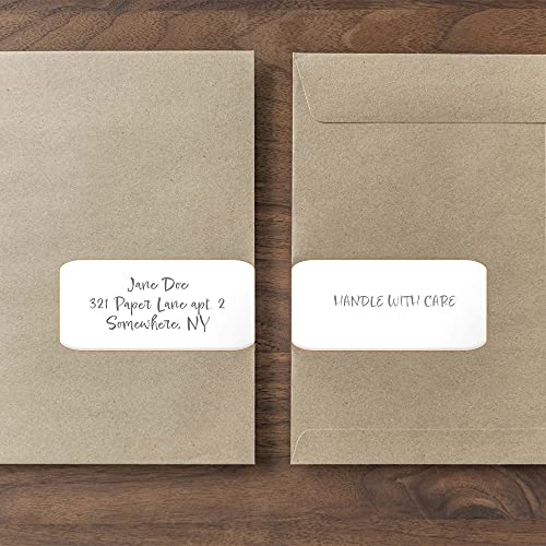 White Removable Labels - Mailing Size 2" x 4" - 10 per Sheet - for Inkjet/Laser Printers - 25 Sheets / 250 Labels (Pack of 2) - size: 2*4 inches (Pack of 2)
