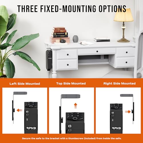 RPNB Bedside Gun Safe for Handgun,Biometric Pistol Safe,Small Handgun Safes - color: RP311F