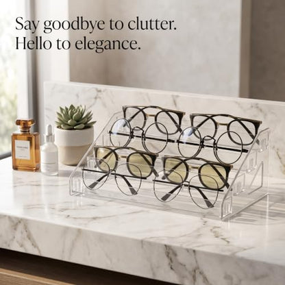 Sunglasses Organizer - Clear Eyeglasses Display - Eyeglasses Storage - Essential Oils Holder(4 Layer) - size: 4 layer