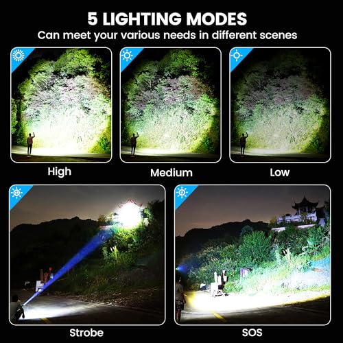 VASTFIRE Rechargeable Flashlights High Lumens, Super Bright LED Flashlight