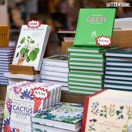 Starburst Signs with Stickers 100pcs | 2x3 inch (Neon) - color: Neon, size: 2x3
