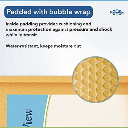 Kraft Bubble Mailers 12.5x19, Self Seal Padded Envelopes #6, 50 Pack - size: 12.5x19.5 / 50 Pack
