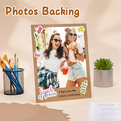 200 Pack 8.5x11 Inch Corrugated Cardboard Sheets, Flat Cardboard Paper Inserts for Shipping, Mailing, Packing, DIY Crafts - size: 8.5x11in-200Pack