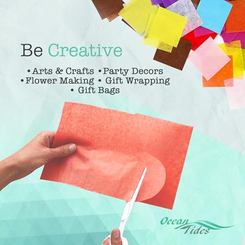 Tissue Paper for Gift Bags - 100 Sheets 14x20in Wrapping Paper, Light Blue - color: Light Blue, size: 100 Count, 14 x 20 in