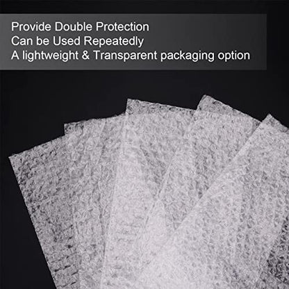100Pcs Bubble Out Bags Pouches 6"x 6" Bubble Pouches Cushioning Packaging Bags, Double Walled Cushioning Bags Thickening Shockproof Foam Bags for Moving, Shipping, and Storage - size: 6"x6"-100PACK