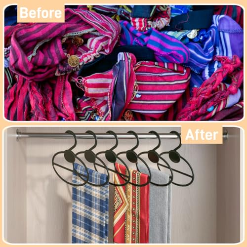 ZAVOOS 100 Pack Scarf Hanger, 5.5 Inch Plastic Scarf Organizer