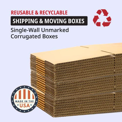 TAPE LOGIC 20 x 10 x 8 Corrugated Cardboard Boxes, Long 20"L x 10"W x 8"H, Pack of 20 | Shipping, Packaging, Moving, Storage Box for Home or Business, Strong Wholesale Bulk Boxes - size: 20x10x8