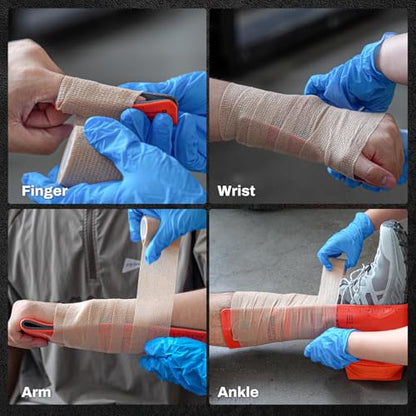 RHINO RESCUE First Aid Moldable Splint 36" X 4.3" Orange-Gray (1, Folded) - color: Orange
