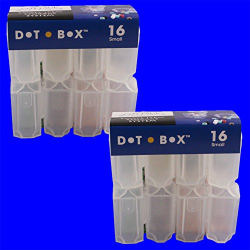 DotBox Small Box - 32 pcs - Little Storage Boxes - 2 Packages of 16 - size: Small Box