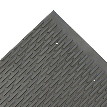 Rubber-Cal 03-161-BK-W-308"Safe-Grip" Slip-Resistant Traction Mats, 34" x 8' x 1/4", Black Rubber Runner - color: Black, size: 34" x 8ft
