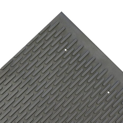 Rubber-Cal 03-161-BK-W-302"Safe-Grip" Slip-Resistant Traction Mats, 34" x 2' x 1/4", Black Rubber Runner - color: Black, size: 34"L x 34"W x 0.3"Th