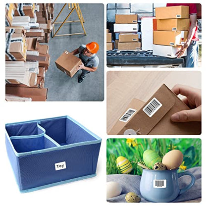480 Pcs White Blank Labels Self Adhesive Library Book Spine Labels 1" x 1.5" Mailing Address Label Stickers Small Barcode Labels for Laser/Ink Jet Printers - color: 480pcs 25x38mm