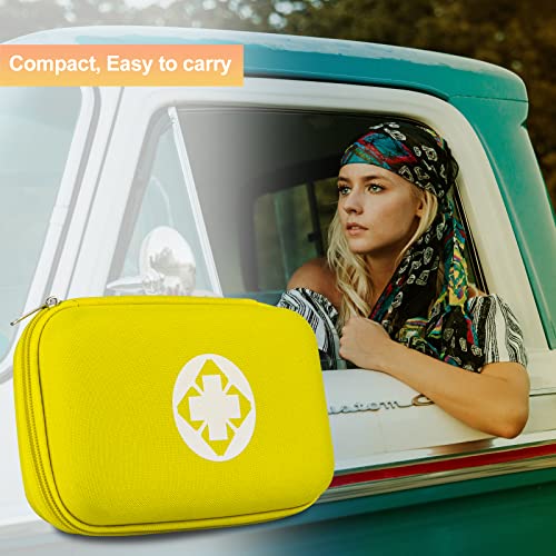 First Aid Kit 276PCS Car Home Camping Essentials Yellow Emergency Mini Kit - color: Yellow-276pcs