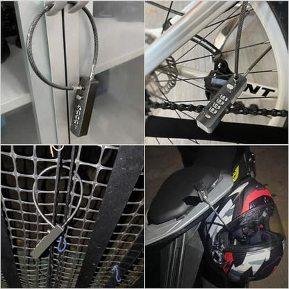 gate Locks for Outdoor Fence gate Lock Locker Lock Bike Lock Cable Chain Lock Combination Lock Outdoor(Pink) - color: Pink