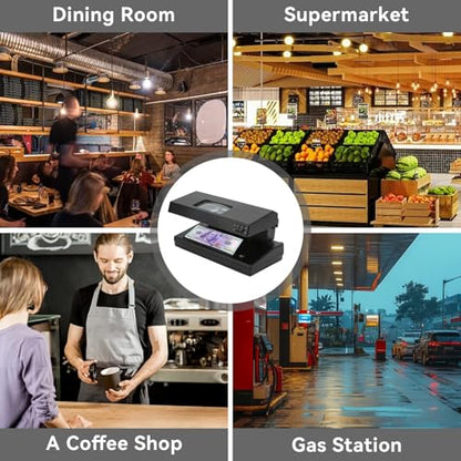 Counterfeit Bill Detector with LED UV Light, Money Marker Counterfeits Money Detector, Fake Money Detector Machine for Bill, UV Counterfeit Money Detector, Backlight for Watermark Detection