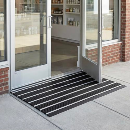 Ecomills Alumat Aluminum Doormat, 22.8" x 35.8", Black - size: 1'11" x 2'11" (Rectangular)