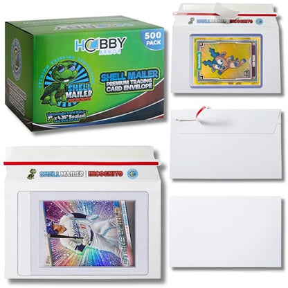 Shell Mailer Incognito Trading Card Envelopes for Shipping 500 Card Mailers - color: 500 Pack - Incognito