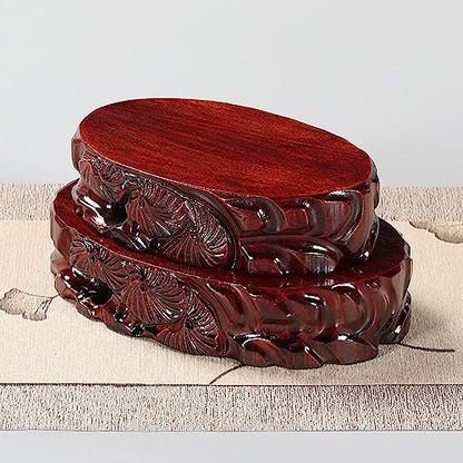 Chinese Rosewood Wooden Vase Plant Fishbowl Base