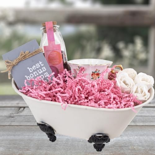 MagicWater Crinkle Cut Paper Gift Basket Filler - 2 LB - Light Pink - color: Light Pink