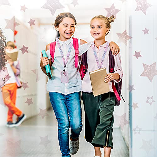 HIFOT Unicorn Kids Lanyard with Id Holder, Detachable Wrist Lanyard for Keys, Retractable Badge Holder with Metal Lobster Clasp Used for Student, Nurse, Teacher ID Holder - style: Unicorn