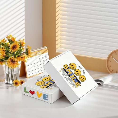 12x9x2 Inches Shipping Boxes Set of 25, White Corrugated Cardboard Boxes, Mailer Boxes for Small Business - size: 12x9x2 Inch