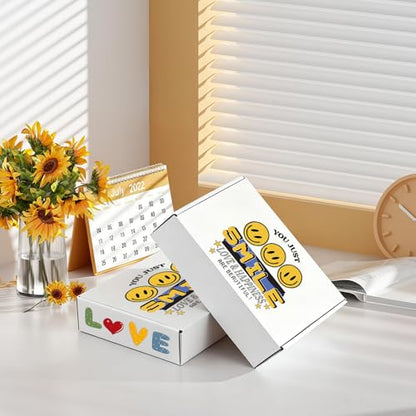 6x4x1 Inches Shipping Boxes Set of 50, White Corrugated Cardboard Boxes, Mailer Boxes for Small Business - size: 6x4x1 Inch