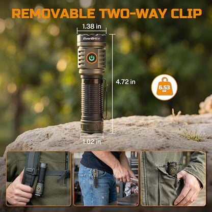 EverBrite 2000LM Rechargeable LED Flashlight with Magnetic Function