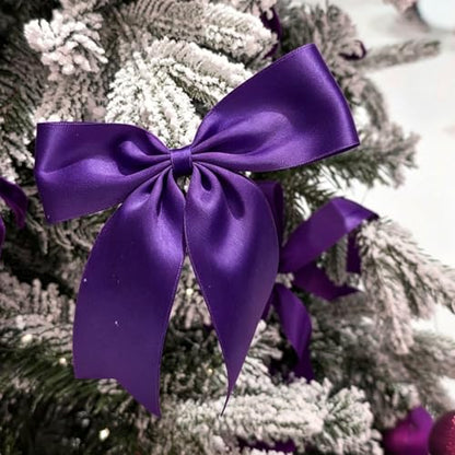 1 Inch Purple Satin Ribbon 50 Yards Single Face Polyester - color: Purple, size: 1 inch