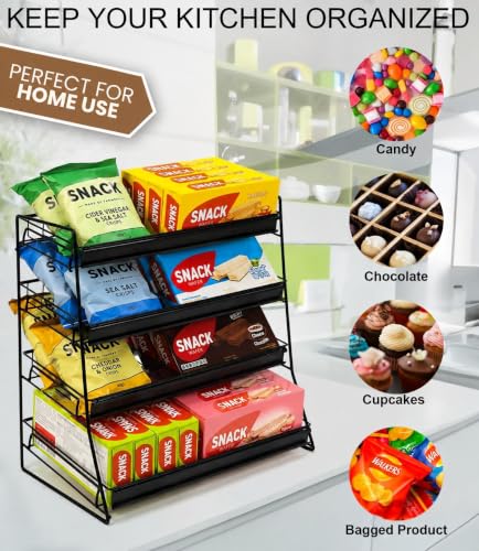 Candy Display Rack, Concession Stand, Snack Organizer Countertop - size: 4 Tire