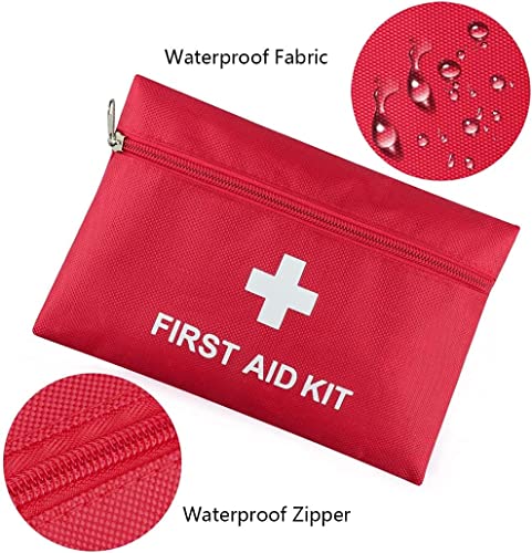 12 Pack Mini First Aid Empty Bag,First Aid Kit Pouch(Bag Only) - size: 7.9 x 5.5 inch