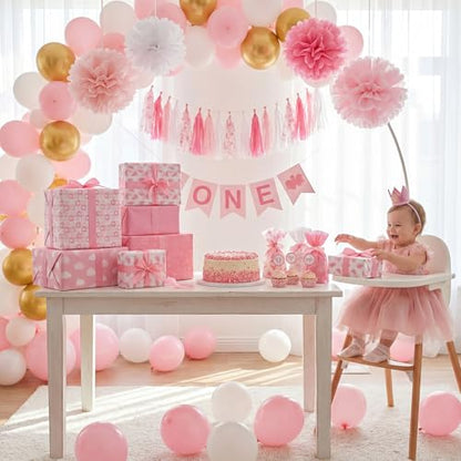 woric 120 Sheets Pink Tissue Paper Bulk 20 x 14 Inch - color: Pink Baby Shower
