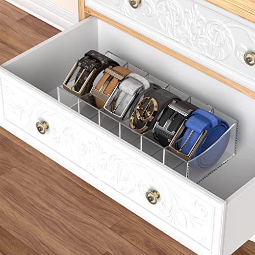 Acrylic Belt Organizer - color: 6 Compartments