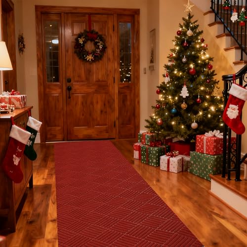 jxgzyy 3'11" x 9'10" Commercial Outdoor Runner Rug - color: Red, size: 3'11" x 9'10" (Rectangular)