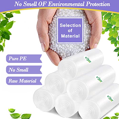 3 Gallon 180pcs Small Clear Trash Bags(Fit 2.6-3.2 Gal) Plastic Strong Clear Garbage Bags,Bathroom Trash Can Bin Liners,Waste Basket Liner,Fit 10-13 Liter, 2.5-2.6 Gallon,3.2Gallon(3-Clear180) - size: 180 Count (Pack of 1), style: 3Gal-Clear-180