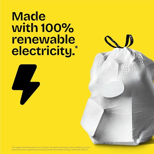 Glad ForceFlex Tall Kitchen Drawstring Trash Bags, 13 Gal, Fragrance Free, 80 Ct (Package May Vary) - size: 80 Count (Pack of 1)
