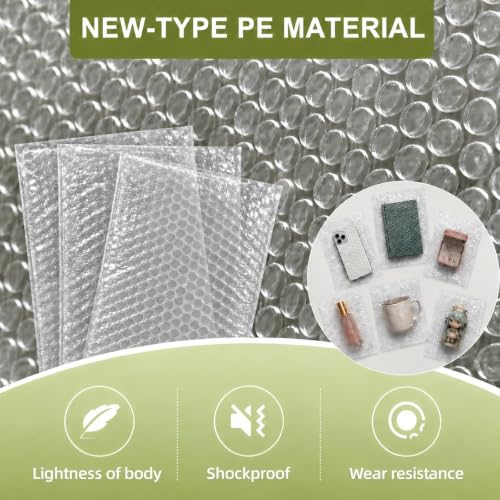 10PCS Large Bubble Out Bags, 18"x22" Clear Bubble Pouches Bag - size: 10PCS-18x22Inches