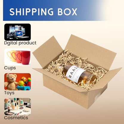 Mefleet 9x6x4" Shipping Boxes 50 Pack Corrugated Cardboard Box Brown - size: 9x6x4 inches (50 Pack)