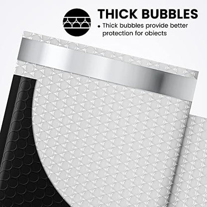 Fuxury 300 Pack Black Bubble Mailers 6x10, Small Bubble Shipping Envelopes - color: Black, size: 6x10" 300PC