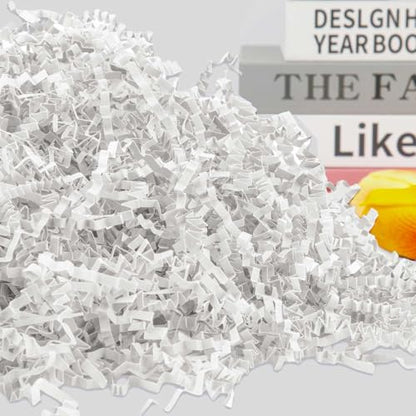 Caleihd Crinkle Cut Paper Shred Filler Gift Cushion Streamer White - color: White