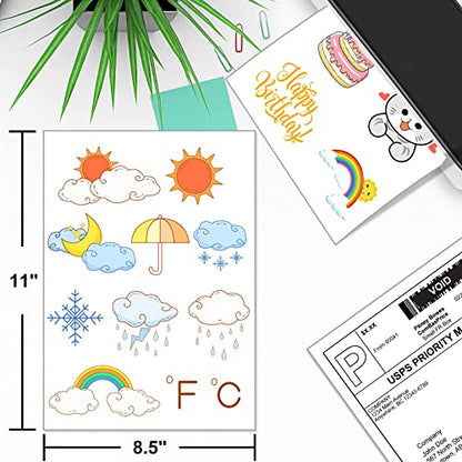 BESTEASY Sticker Paper 8.5" x 11" Full Sheet Label Stickers for Laser & Inkjet Printers, Self-Adhesive Paper Shipping Labels (1-up 1000 Labels) - size: 1000 sheets, style: 1 up-8.5"x11"